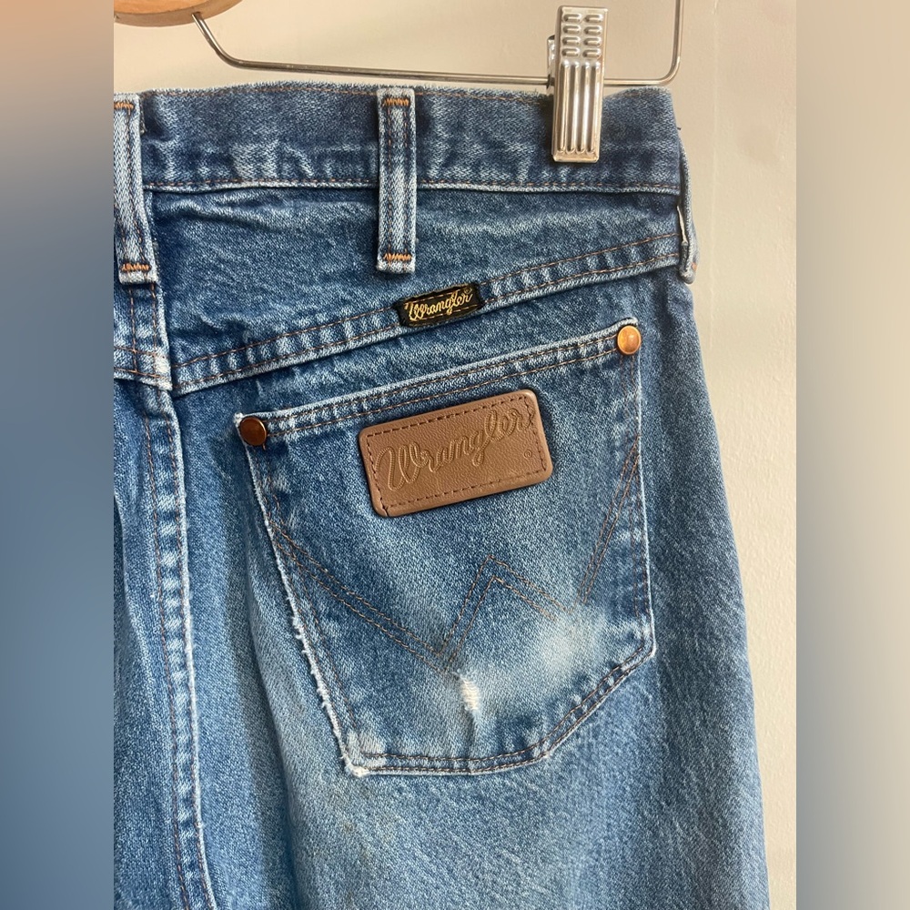 Vintage Wrangler Blue Jeans 28 x 34 70's 80's 90's Denim